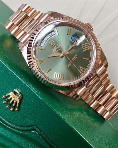 green face day date rolex